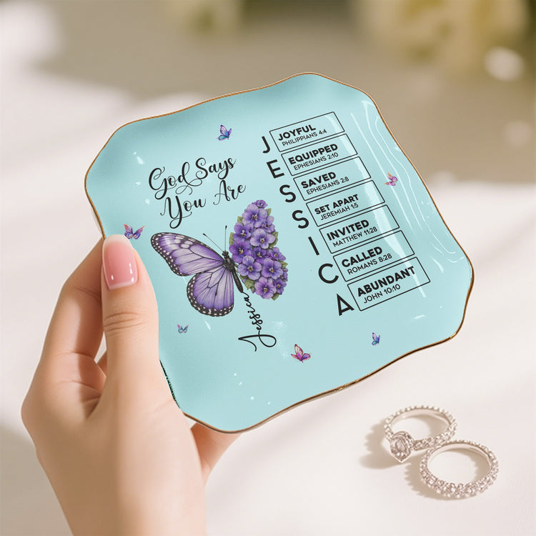 Butterfly-Birth-Flower-Gift-For-Self,-Friend,-Daughter-Personalized-Jewelry-Dish-4
