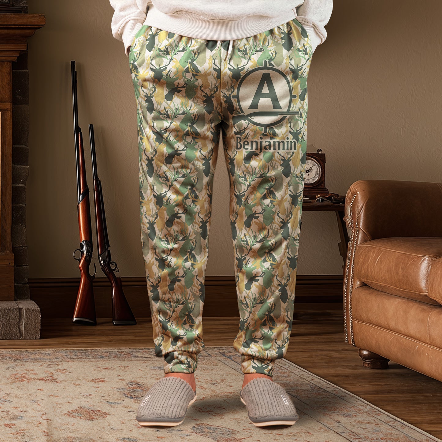 Camo Hunting Custom Name - Personalized Sweatpants
