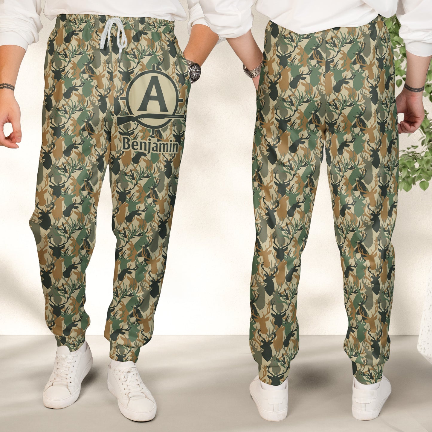 Camo Hunting Custom Name - Personalized Sweatpants