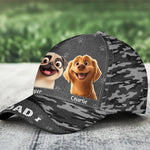 Camouflage Pattern Dog Dad - Personalized Classic Cap