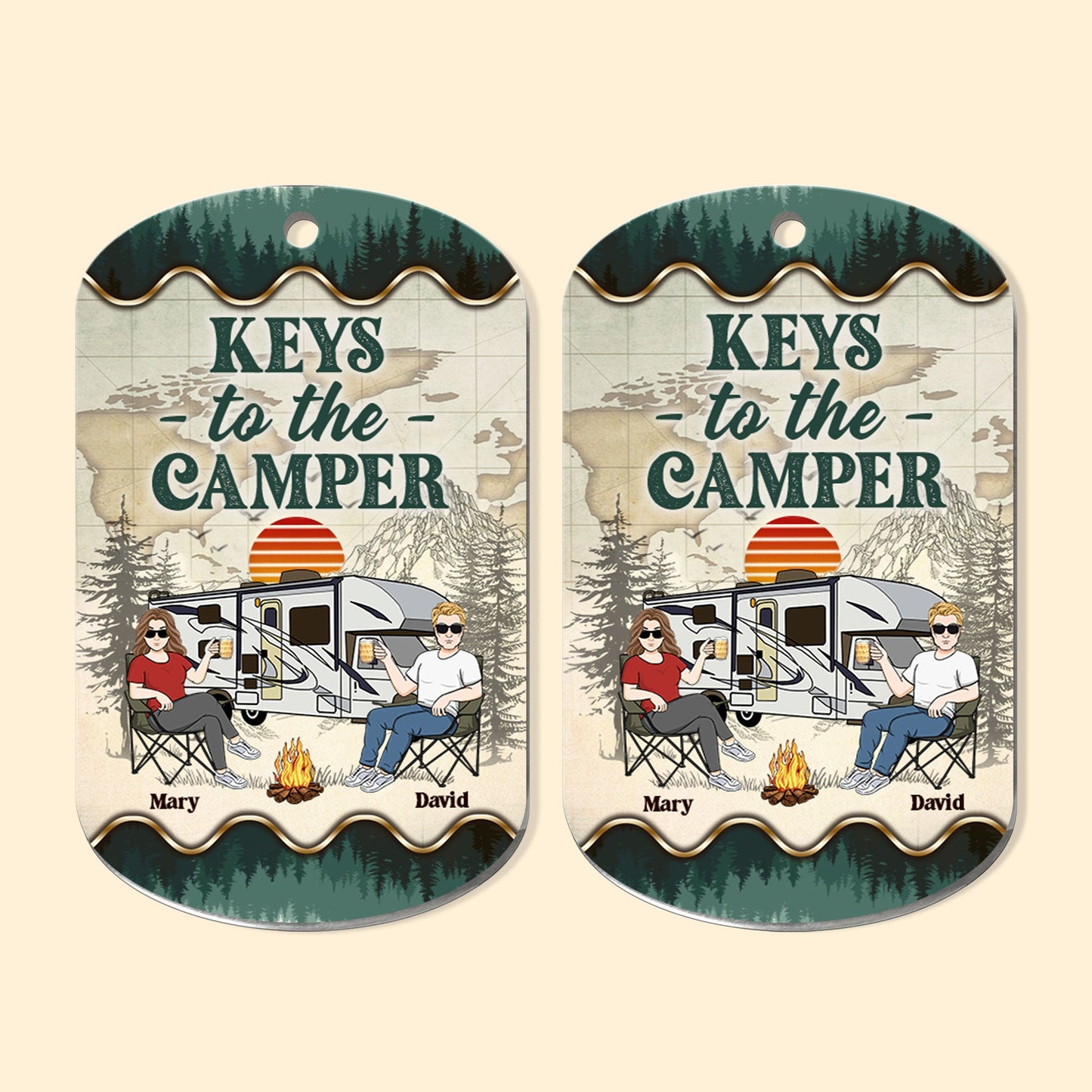 Camper Keys - Personalized Keychain