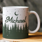 Campfire Forest Coffee Custom Name - Personalized Mug