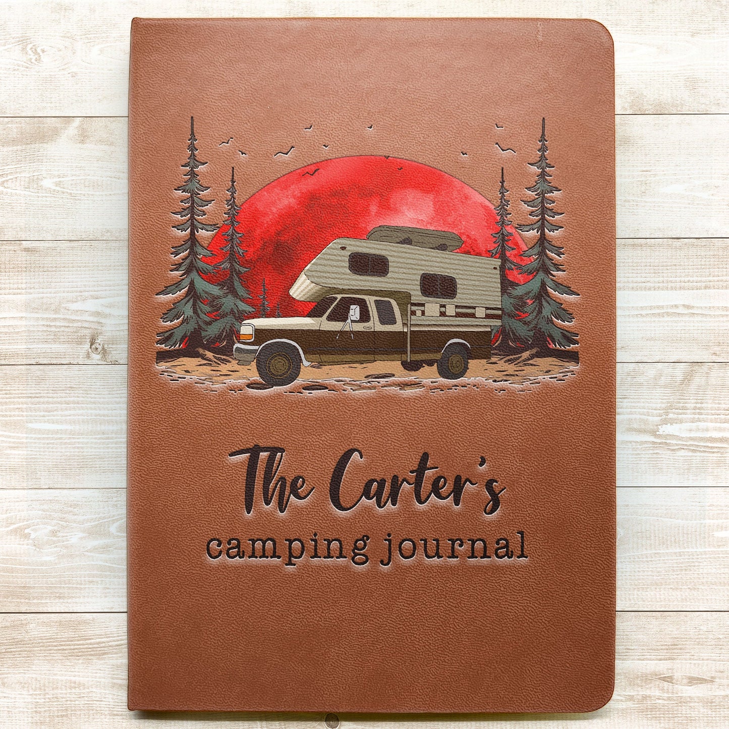 Camping Journal - Personalized Leather Journal