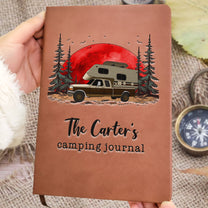 Camping Journal - Personalized Leather Journal