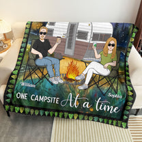 Camping Making Memories One Campsite At A Time - Personalized Blanket