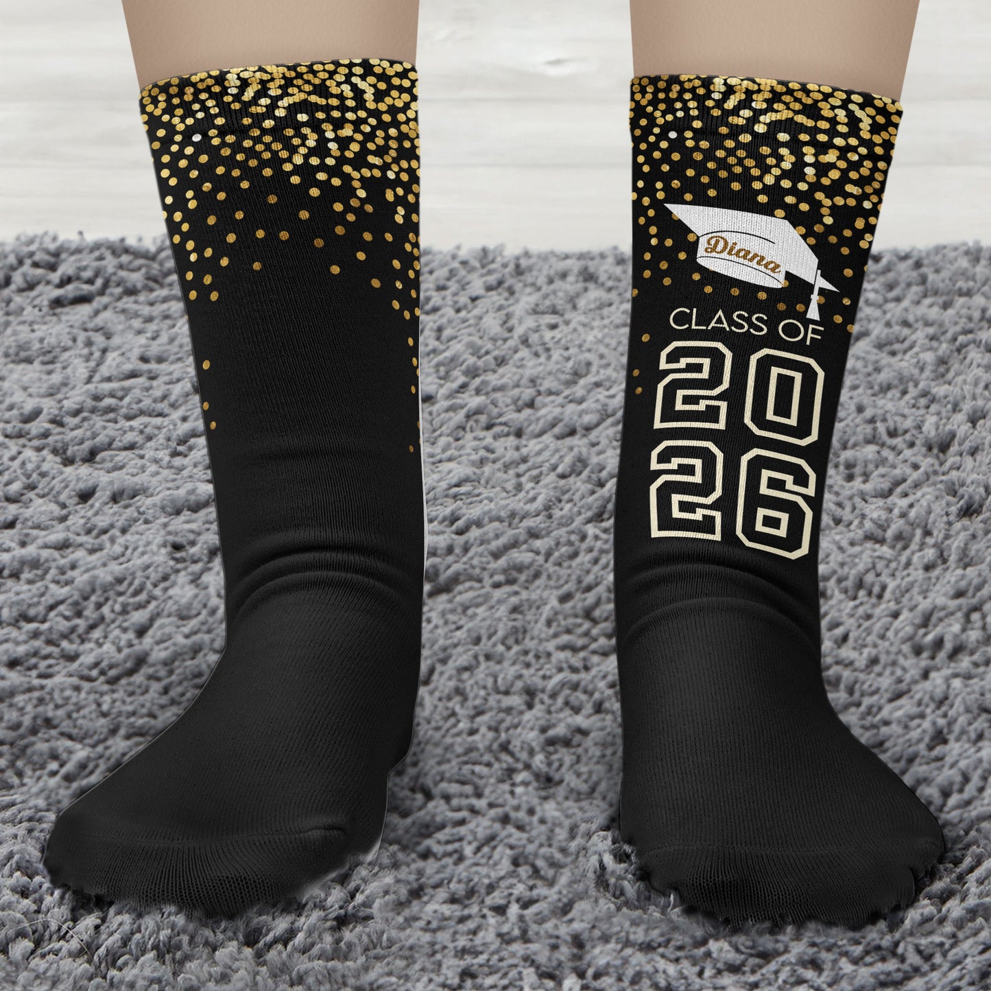 Can I Go Back To Bed Now? - Personalized Crew Socks
