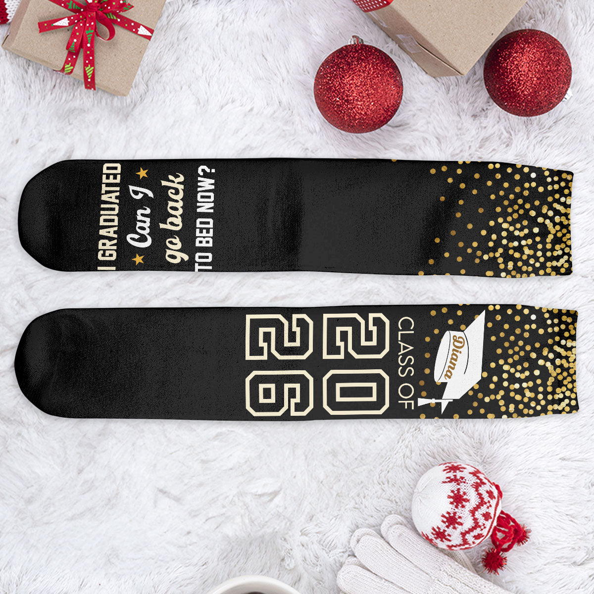 Can I Go Back To Bed Now? - Personalized Crew Socks