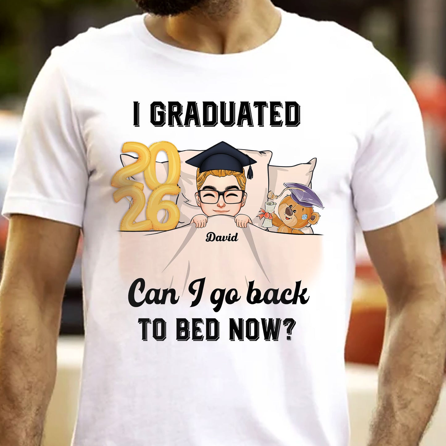 Can I Go Back To Bed Now Man Version - Personalized Shirt