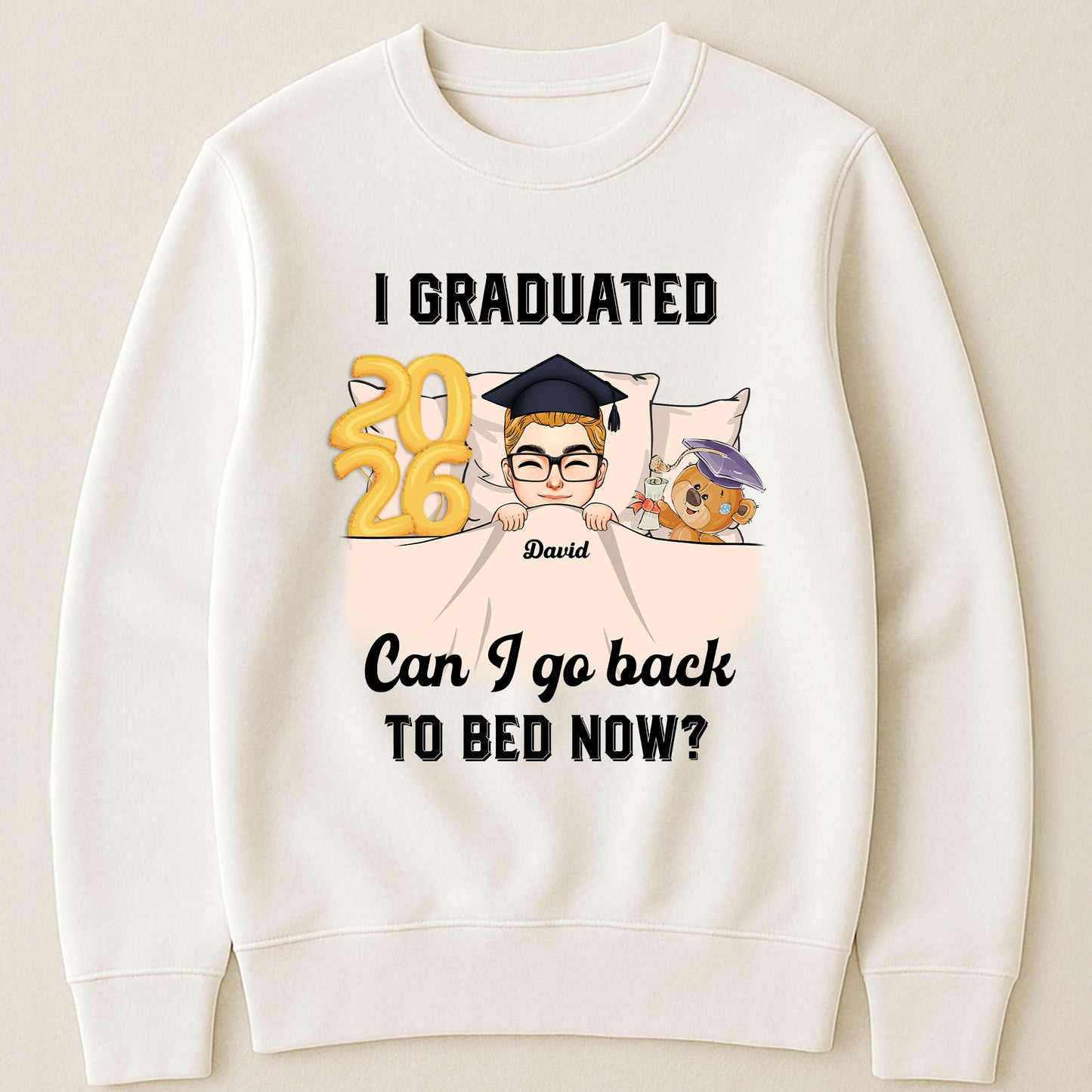 Can I Go Back To Bed Now Man Version - Personalized Shirt