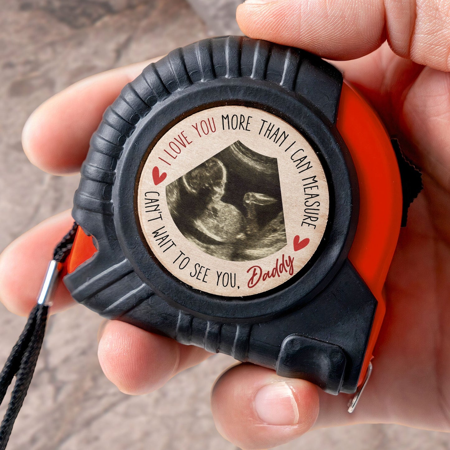 Can't Wait To See You, Daddy - Personalized Tape Measure