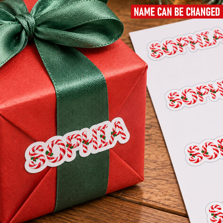 Candy-Cane-Pattern-Custom-Name-Personalized-Stickers-1