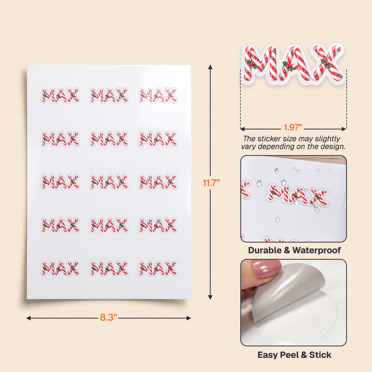 Candy-Cane-Pattern-Custom-Name-Personalized-Stickers-6