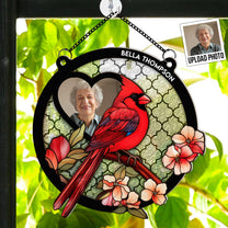 Cardinal I'm By Your Side - Personalized Window Hanging Suncatcher Ornament