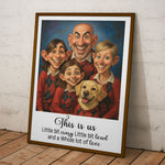 Caricature Wall Art For Family, Siblings, Sisters - Cartoon Your Photo - Personalized Photo Poster
