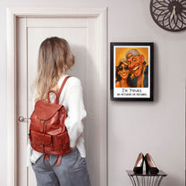 Caricature Wall Art For Funny Couples From Photo - Personalized Hidden Key Holder Photo Frame