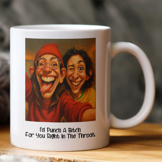 Caricature Your Photo Best Friends - Custom Cartoon Drawing From Photo - Personalized Photo Mug