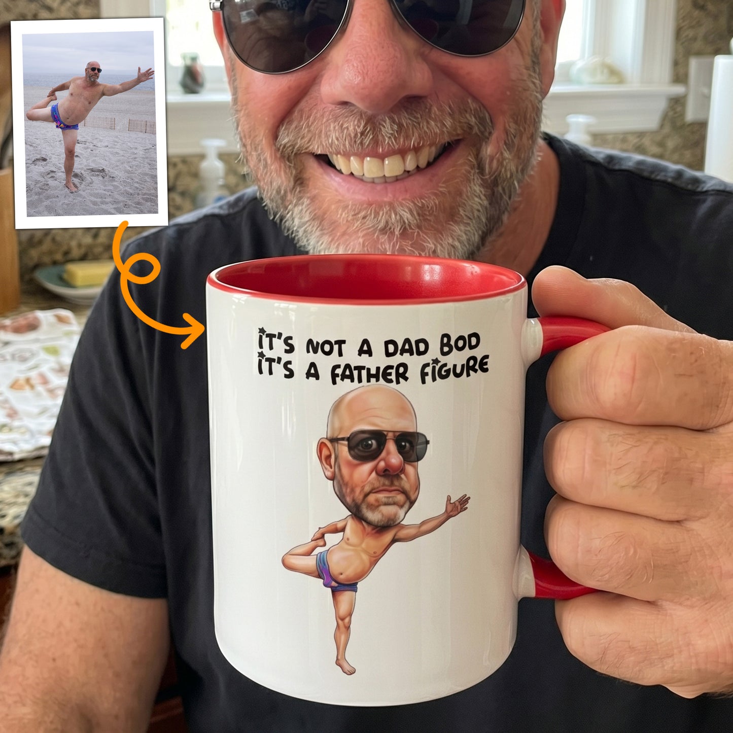 Caricature-Funny-Mug-For-Dad,-Family-Custom-Cartoon-Drawing-From-Photo-Personalized-Mug-3