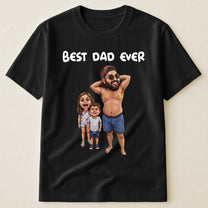 Caricature-Funny-Shirt-For-Dad,-Family-Custom-Cartoon-Drawing-From-Photo-Personalized-Shirt-3