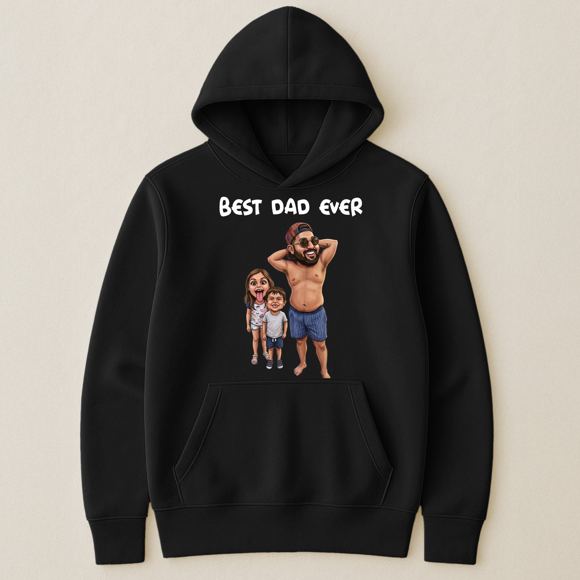 Caricature-Funny-Shirt-For-Dad,-Family-Custom-Cartoon-Drawing-From-Photo-Personalized-Shirt-5