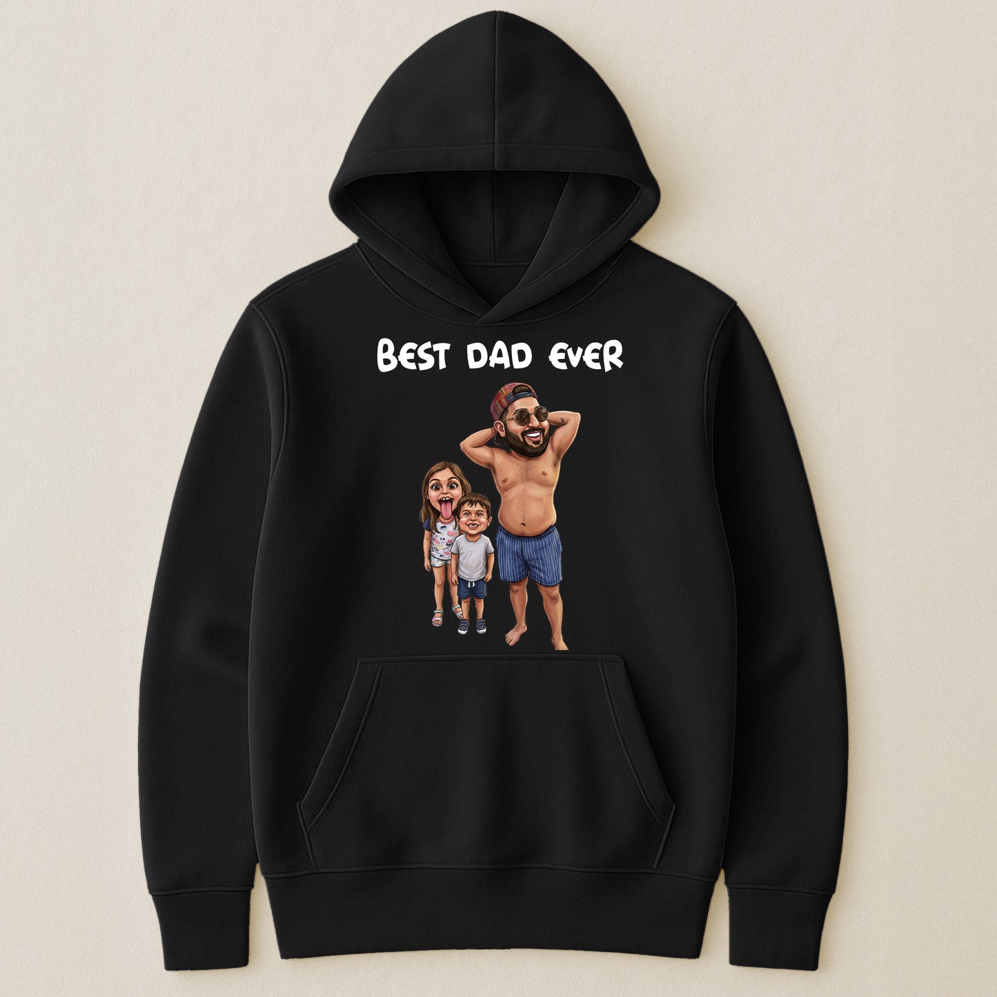 Caricature-Funny-Shirt-For-Dad,-Family-Custom-Cartoon-Drawing-From-Photo-Personalized-Shirt-5