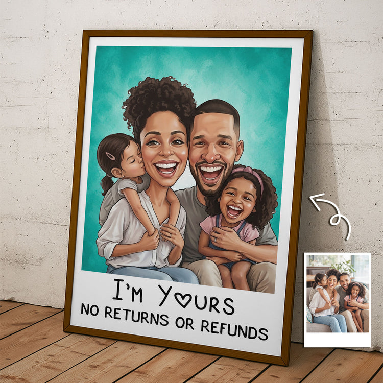 Caricature-Wall-Art-For-Funny-Couples,-Family-Custom-Cartoon-Drawing-From-Photo-Personalized-Poster-4