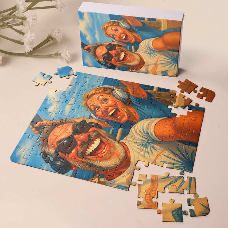Caricature-Wall-Art-For-Funny-Custom-Cartoon-Drawing-From-Photo-Personalized-Photo-Jigsaw-Puzzle-1