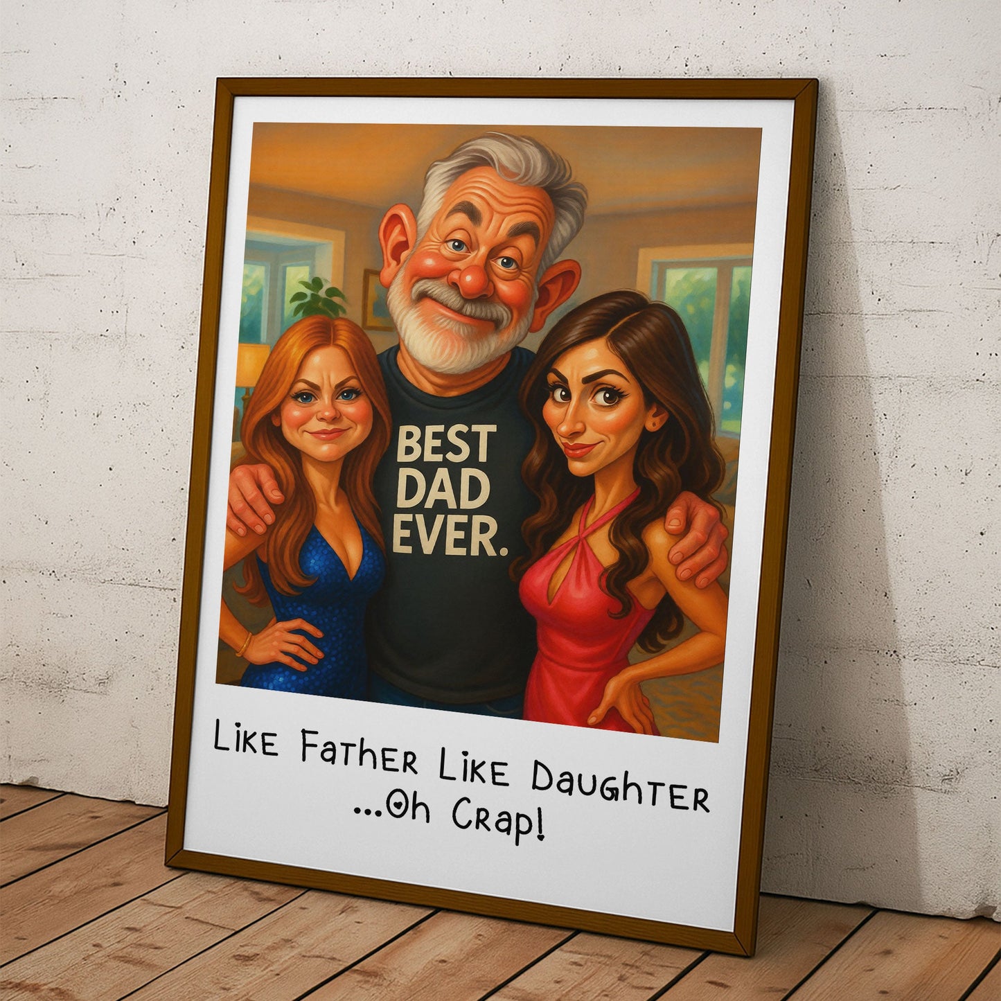 Caricature_Your_Photo_Father_s_Day_Funny_Gift_For_Dad_Family_Personalized_Photo_Poster_4