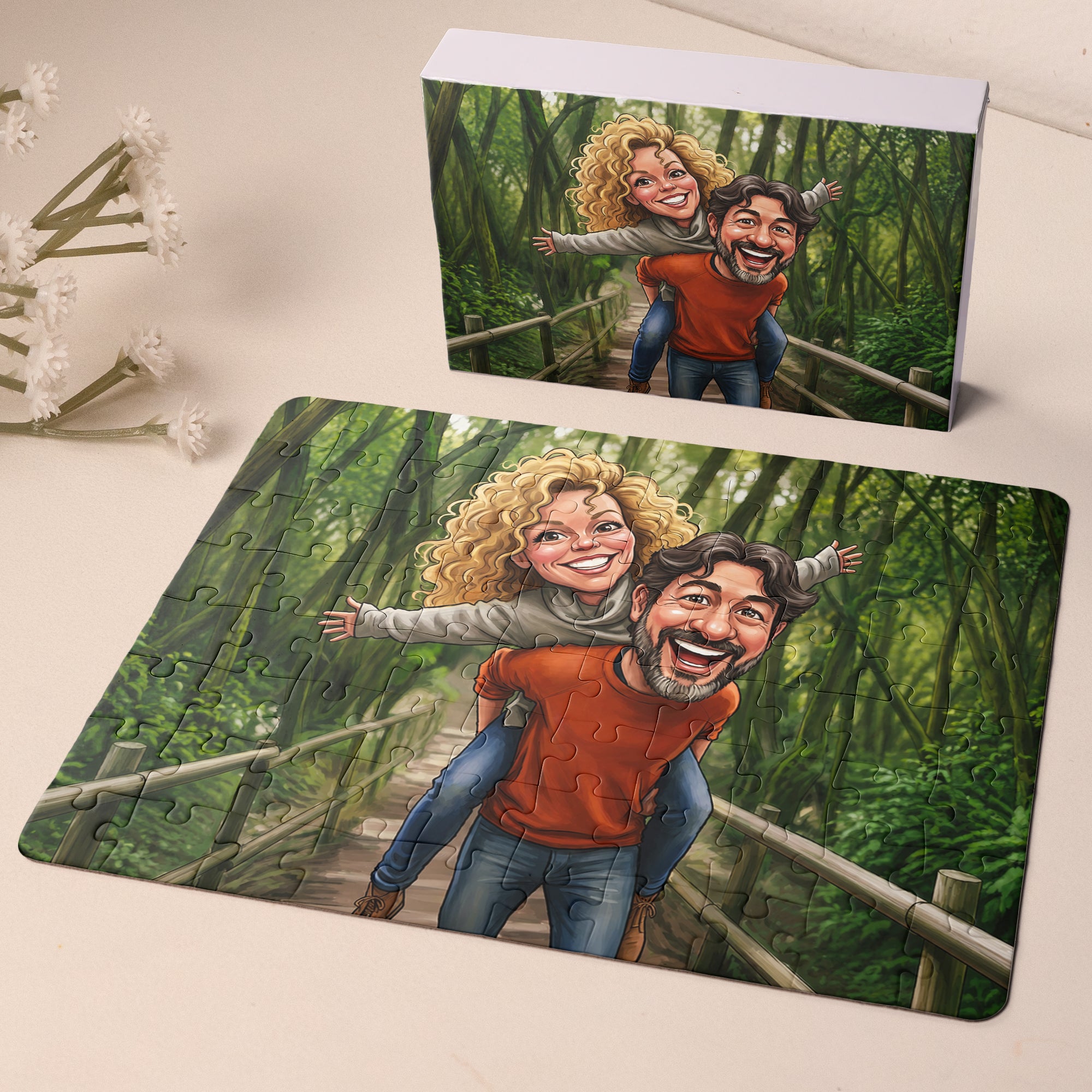 Caricature-Your-Photo-Gift-For-Funny-Couples,-Anniversary-Gifts-Personalized-Puzzle3