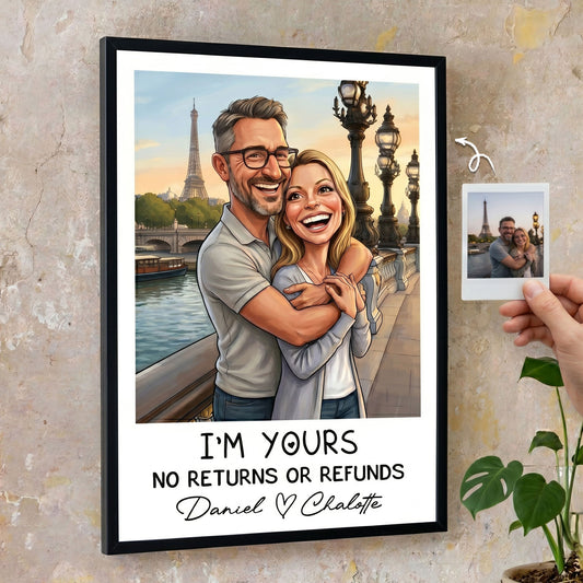 Caricature-Your-Photos-Annoying-Each-Other-For-Years-And-Still-Going-Strong-Personalized-Poster-1