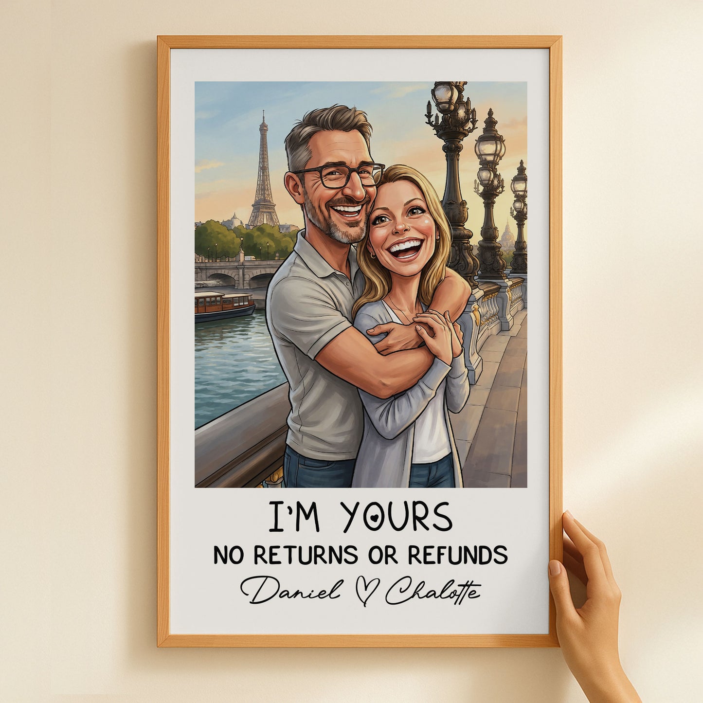 Caricature-Your-Photos-Annoying-Each-Other-For-Years-And-Still-Going-Strong-Personalized-Poster-4