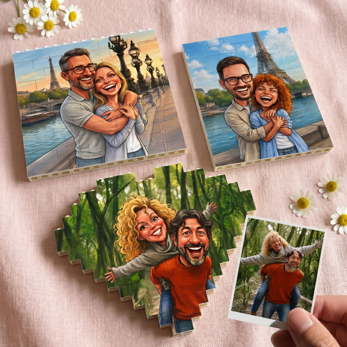 Caricature-Your-Photos-For-Couples,-Family,-Funny-Gifts-Personalized-Building-Blocks-1