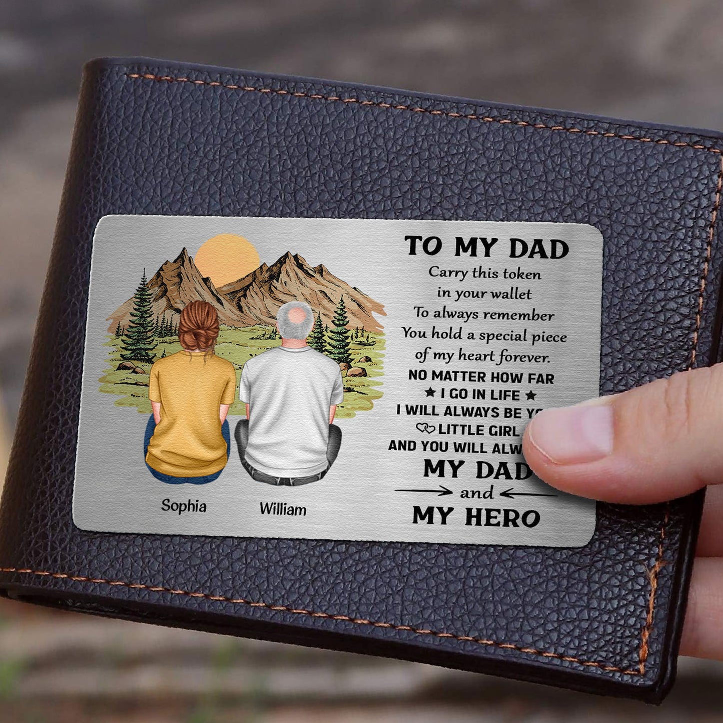 Carry This Token In Your Wallet - Personalized Aluminum Wallet Card