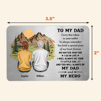 Carry This Token In Your Wallet - Personalized Aluminum Wallet Card
