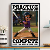 Cartoon Kid's Photo For Kids, Boys, Girls - Personalized Photo Poster