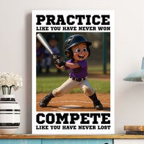 Cartoon Kid's Photo For Kids, Boys, Girls - Personalized Photo Poster