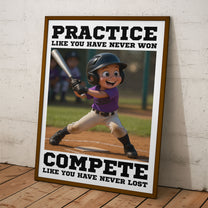 Cartoon Kid's Photo For Kids, Boys, Girls - Personalized Photo Poster