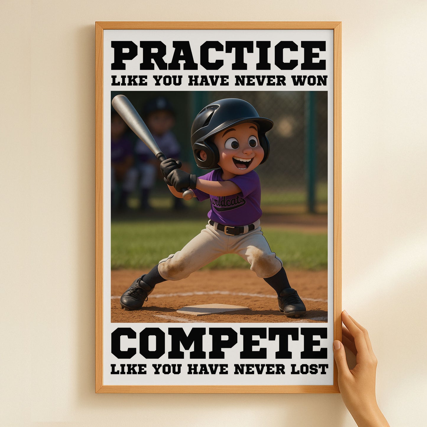 Cartoon Kid's Photo For Kids, Boys, Girls - Personalized Photo Poster