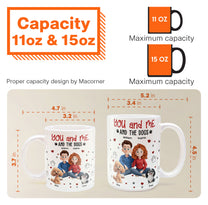 Cartoon Version You, Me And The Dogs - Personalized Mug
