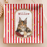 Cartoon Your Pet Photo - Vintage Frame For Dog Mom, Dog Lovers - Personalized Jewelry Dish