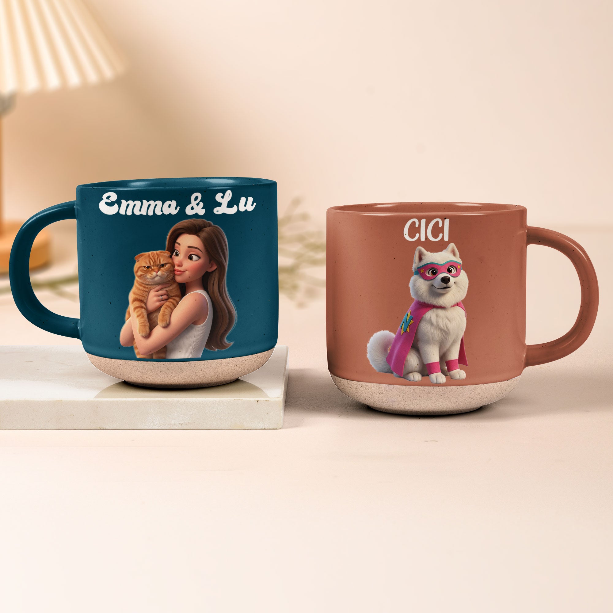 Cartoon-Your-Pet-Gifts-For-Dog-Lovers,-Cat-Lovers-Pottery-Coffee-Cup-Personalized-Mug-3