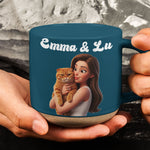 Cartoon-Your-Pet-Gifts-For-Dog-Lovers,-Cat-Lovers-Pottery-Coffee-Cup-Personalized-Mug-5