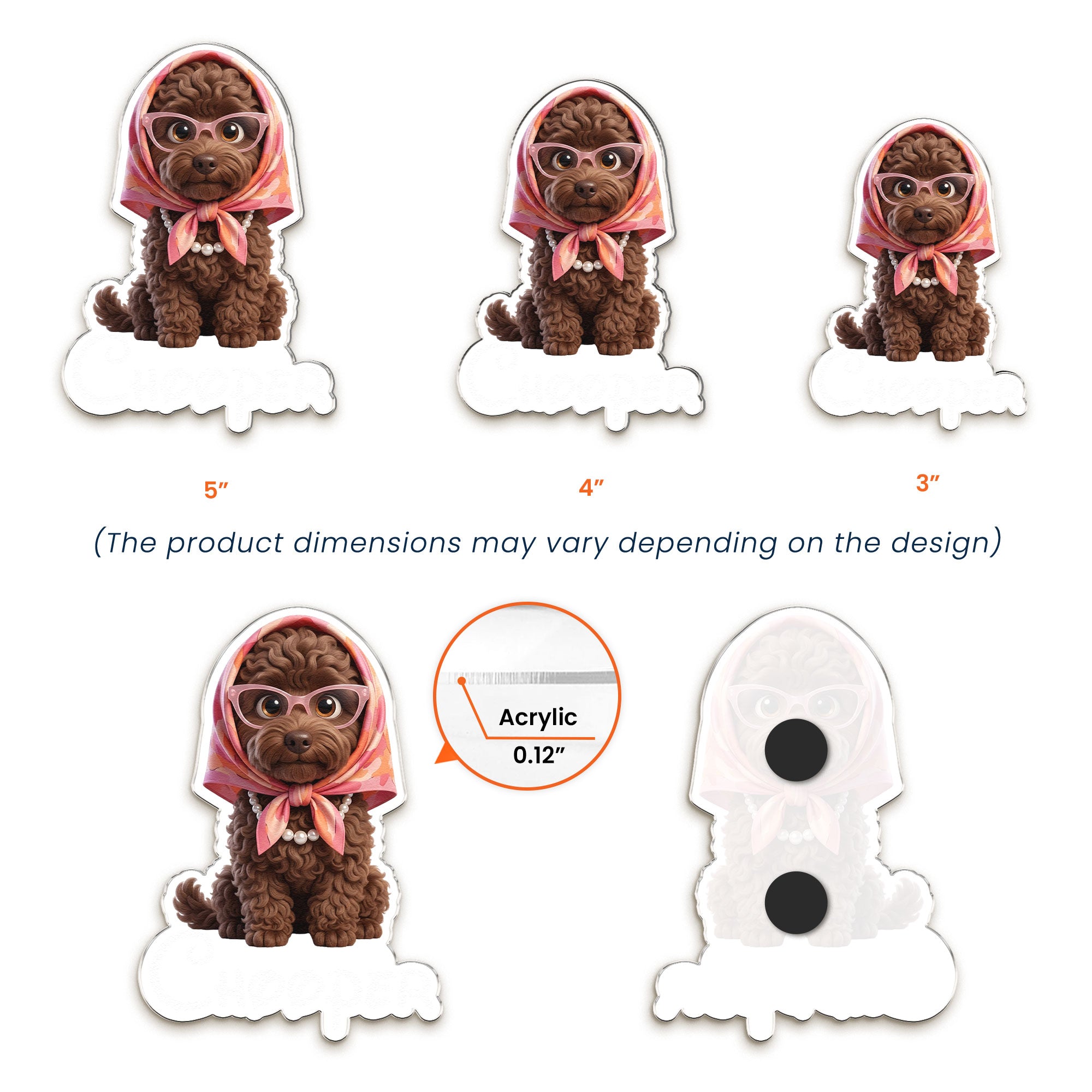 Cartoon-Your-Pet-Gifts-For-Dog-Mom,-Cat-Mom-Personalized-Magnet-11