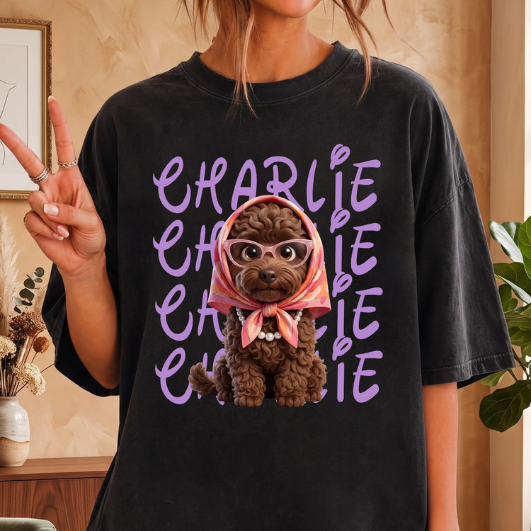 Cartoon-Your-Pet-Photo-Custom-Comfort-Tee-For-Dog-Lovers,-Cat-Lovers-Personalized-Shirt1
