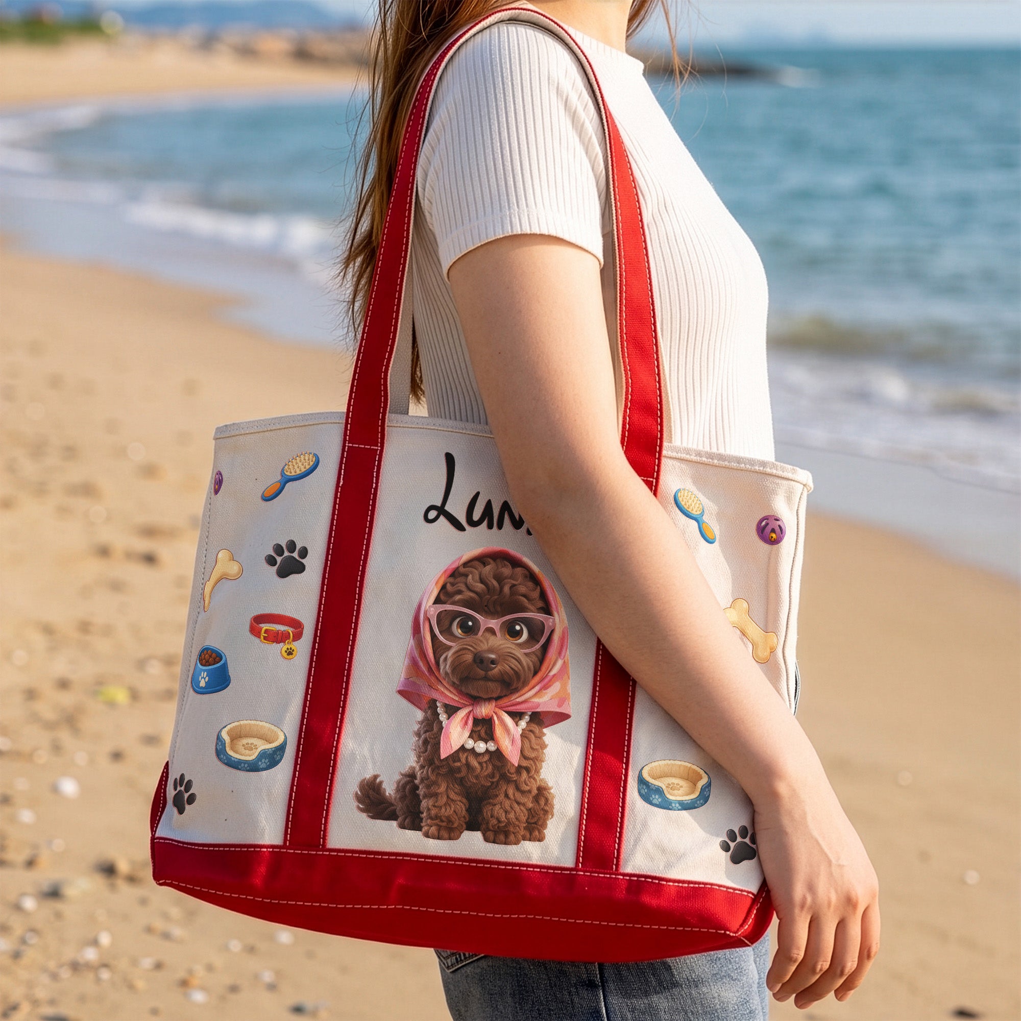 Cartoon-Your-Pet-Photo-Cute-3D-Cartoon-Style-For-Dog-Mom,-Cat-Mom-Personalized-Tote-Bag-4