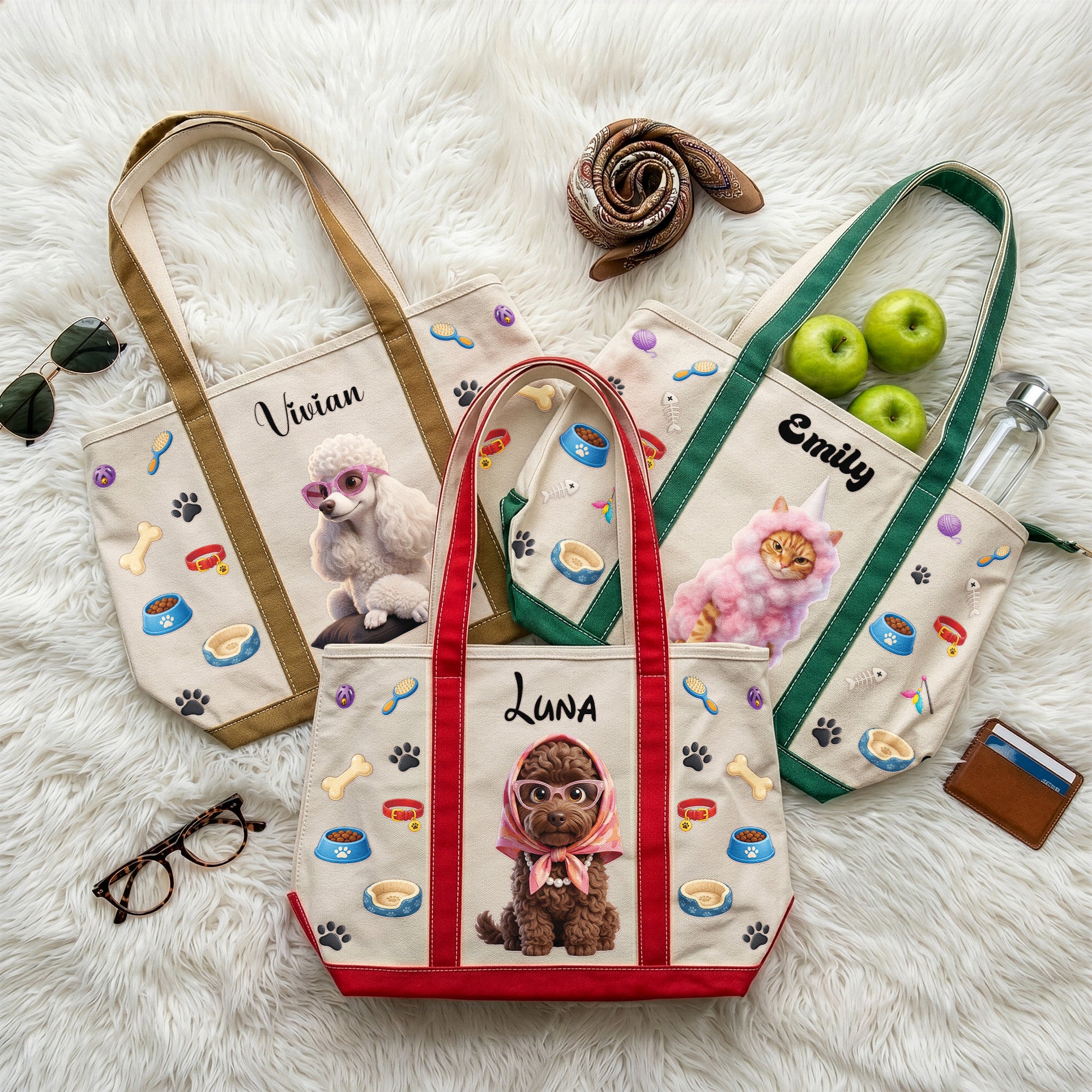 Cartoon-Your-Pet-Photo-Cute-3D-Cartoon-Style-For-Dog-Mom,-Cat-Mom-Personalized-Tote-Bag-5