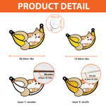 Cat In Banana - Personalized Window Hanging Suncatcher Ornament