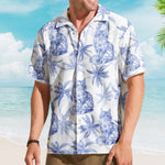 Cat Lover Chinoiserie Toile De Jouy Style - Personalized Hawaiian Shirt