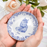 Cat Lover Toile De Jouy Style - Personalized Jewelry Dish