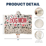 Cat Mom Dog Mom - Personalized Wearable Blanket Hoodie