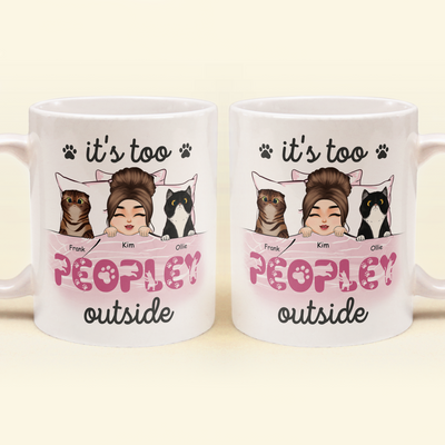 Cat Mom Inside - Personalized Mug - Birthday Gift For Cat Mom, Cat Lover, Fur Mama